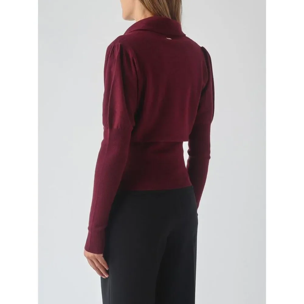 Twinset Women Slim Fit Crew Neck Jumper Twinset In Pure Wool With Draped Detail